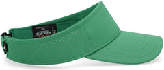 Pacific Headwear P500 Perforated Visor Powered By Coolcore - Kelly White - Kelly White / 7’’ - 7 7/8’’