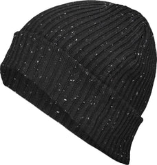 Pacific Headwear P600K Tweed Beanie - Black - Black / 7’’ - 7 7/8’’