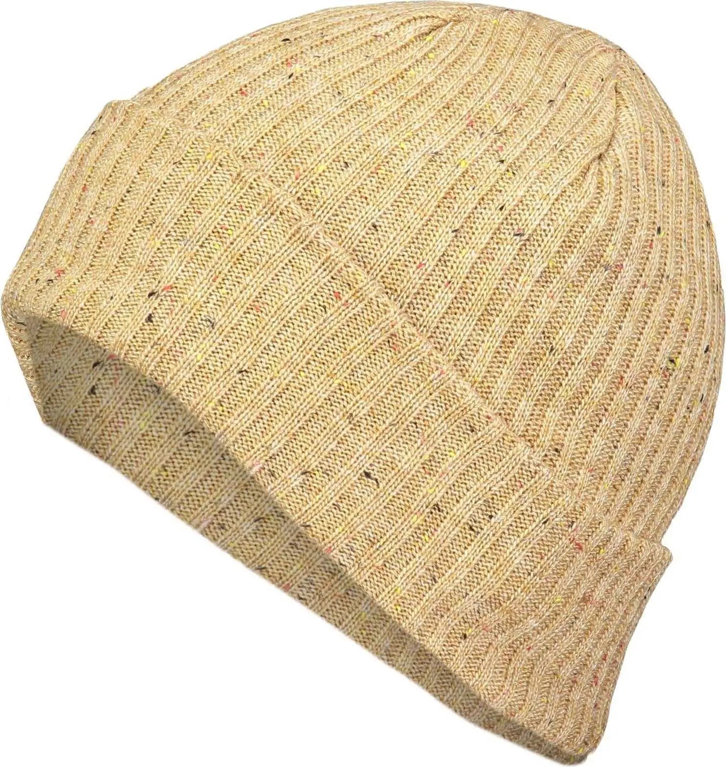 Pacific Headwear P600K Tweed Beanie - Khaki - Khaki / 7’’ - 7 7/8’’