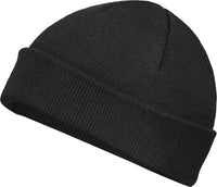 Pacific Headwear P603K Fisherman Beanie - Black - Black / 7’’ - 7 7/8’’
