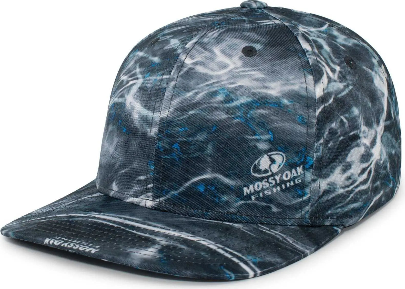 Pacific Headwear P680 MOSSY OAK GUIDE CAP - Mossy Oak Elements Aqua Blackfin - Mossy Oak Elements Aqua Blackfin / 7’’