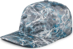 Pacific Headwear P680 MOSSY OAK GUIDE CAP - Mossy Oak Elements Aqua Steelhead - Mossy Oak Elements Aqua Steelhead / 7’’