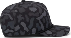 Pacific Headwear P685 Duck Camo 5-Panel Trucker Cap - Blackout - Blackout / 7’’ - 7 7/8’’