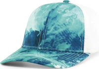 Pacific Headwear P691 Mossy Oak Low Profile Trucker Pacflex Cap - Wakeform Equator White Wakeform Equator - Mossy Oak
