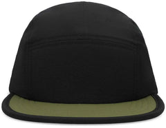 Pacific Headwear P781 Packable Camper Cap - Black Loden - Black Dark Gray / 7’’ - 7 7/8’’