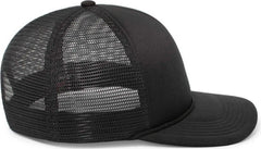 Pacific Headwear P782 Foamie Fresh Trucker Cap - Black - Black / 7’’ - 7 7/8’’