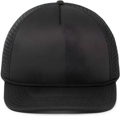 Pacific Headwear P782 Foamie Fresh Trucker Cap - Black - Black / 7’’ - 7 7/8’’