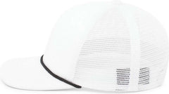 Pacific Headwear P782 Foamie Fresh Trucker Cap - White Black - White Black / 7’’ - 7 7/8’’