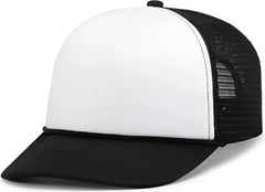 Pacific Headwear P782 Foamie Fresh Trucker Cap - White Black Black - White Black Black / 7’’ - 7 7/8’’