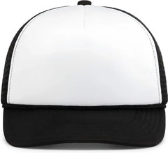 Pacific Headwear P782 Foamie Fresh Trucker Cap - White Black Black - White Black Black / 7’’ - 7 7/8’’