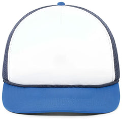 Pacific Headwear P782 Foamie Fresh Trucker Cap - White Navy Royal - White Royal / 7’’ - 7 7/8’’