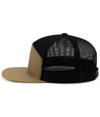 Pacific Headwear P787 6-Panel Arch Trucker Snapback Cap - Buck Black Buck - Buck Black Buck / 7’’ - 7 7/8’’