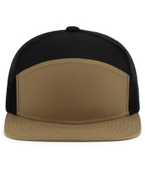 Pacific Headwear P787 6-Panel Arch Trucker Snapback Cap - Buck Black Buck - Buck Black Buck / 7’’ - 7 7/8’’
