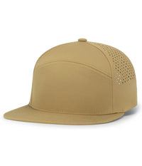 Pacific Headwear P788 Perforated 6-Panel Arch Cap - Coyote Brown - Coyote Brown / One Size Fits Most