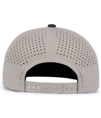 Pacific Headwear P788 Perforated 6-Panel Arch Cap - Mink Black - Mink Black / One Size Fits Most
