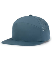 Pacific Headwear P788 Perforated 6-Panel Arch Cap - River - River / One Size Fits Most