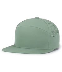 Pacific Headwear P788 Perforated 6-Panel Arch Cap - Sage - Sage / One Size Fits Most