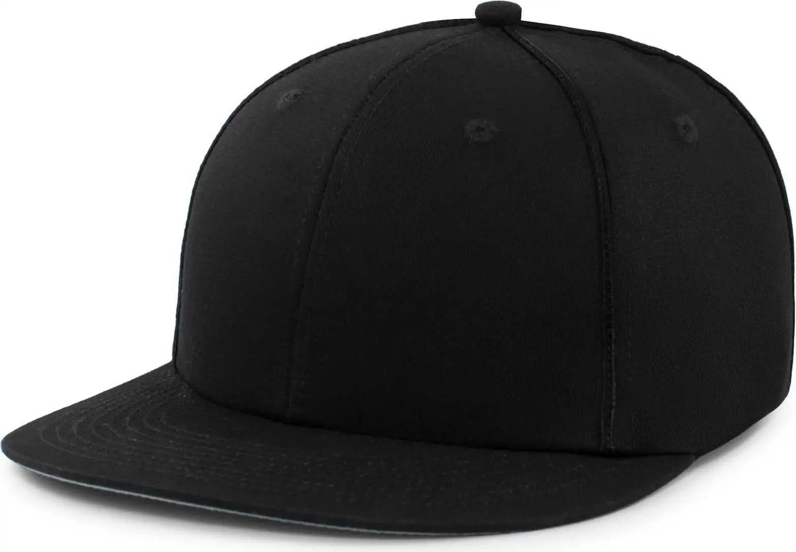 Pacific Headwear P820 Momentum Team Cap - Black - Black / 7’’ 7 7/8’’