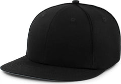 Pacific Headwear P820 Momentum Team Cap - Black - Black / 7’’ 7 7/8’’