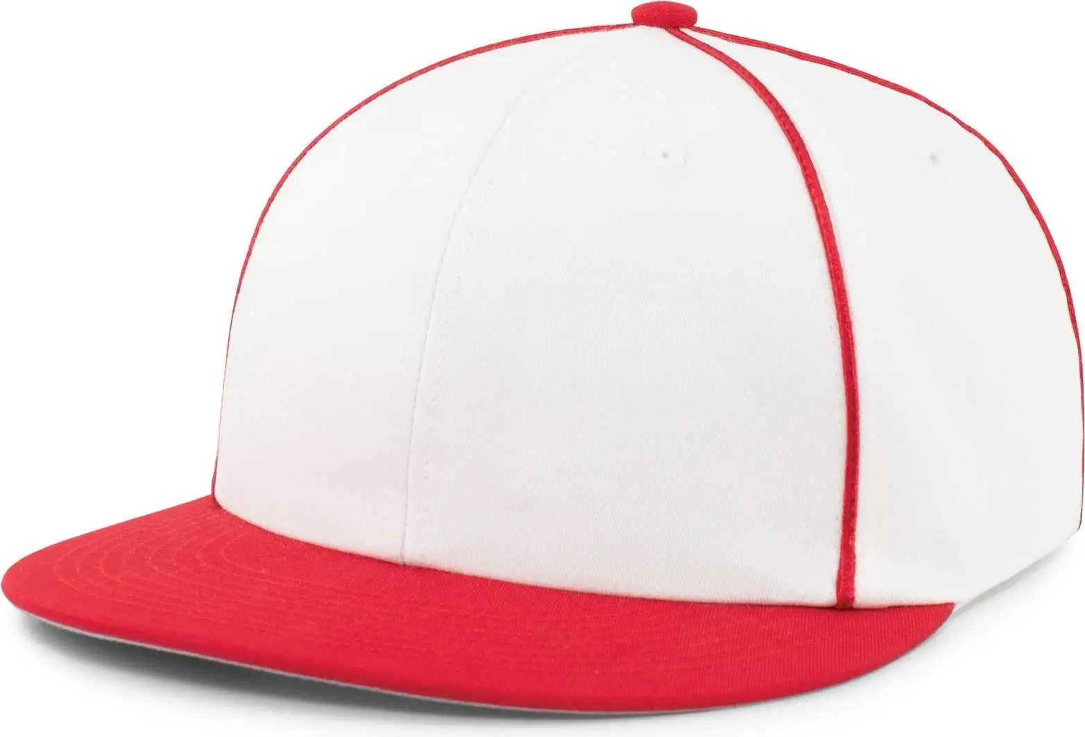 Pacific Headwear P820 Momentum Team Cap - White Red - White Red / 7’’ 7 7/8’’