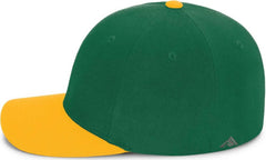 Pacific Headwear P821 Pro Wool Pacflex Cap - Dark Green Gold