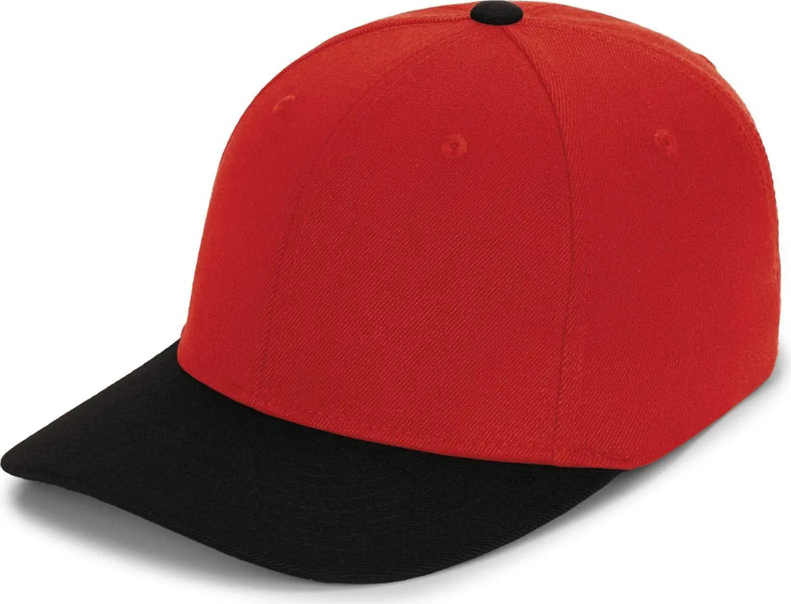 Pacific Headwear P821 Pro Wool Pacflex Cap - Red Black - Red Black / 6 1/2’’ 7’’