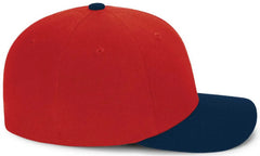 Pacific Headwear P821 Pro Wool Pacflex Cap - Red Navy