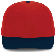 Pacific Headwear P821 Pro Wool Pacflex Cap - Red Navy