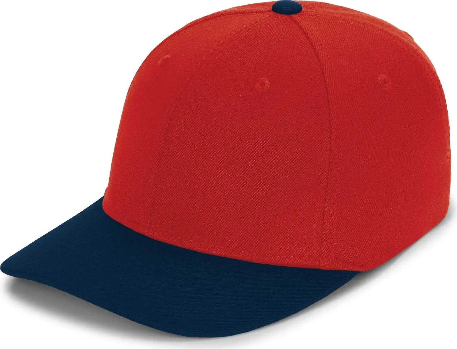 Pacific Headwear P821 Pro Wool Pacflex Cap - Red Navy - Red Navy / 6 1/2’’ 7’’