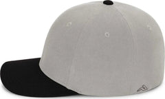 Pacific Headwear P821 Pro Wool Pacflex Cap - Silver Black