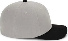 Pacific Headwear P821 Pro Wool Pacflex Cap - Silver Black