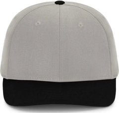 Pacific Headwear P821 Pro Wool Pacflex Cap - Silver Black