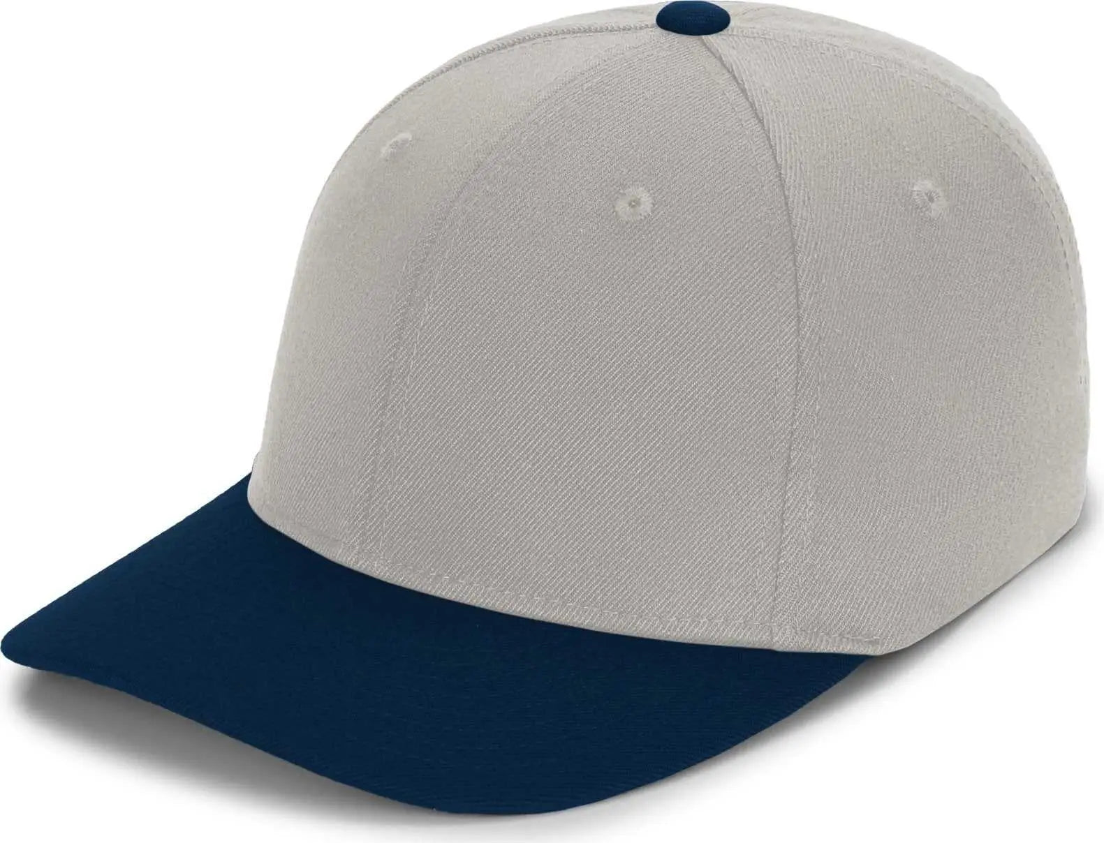 Pacific Headwear P821 Pro Wool Pacflex Cap - Silver Navy - Light Gary Navy / 6 1/2’’ 7’’