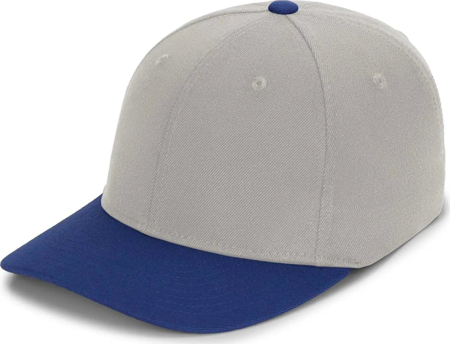 Pacific Headwear P821 Pro Wool Pacflex Cap - Silver Royal - Light Gary Royal / 6 1/2’’ 7’’