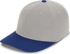 Pacific Headwear P821 Pro Wool Pacflex Cap - Silver Royal - Light Gary Royal / 6 1/2’’ 7’’