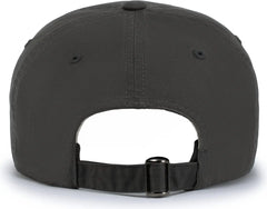 Pacific Headwear V57 Blank Vintage Buckle Strap Adjustable Cap - Charcoal - Dark Gray / OS
