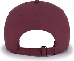 Pacific Headwear V57 Blank Vintage Buckle Strap Adjustable Cap - Cardinal - Cardinal / OS