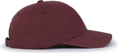 Pacific Headwear V57 Blank Vintage Buckle Strap Adjustable Cap - Maroon - Maroon / OS