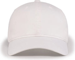 Pacific Headwear V57 Blank Vintage Buckle Strap Adjustable Cap - White - White / OS