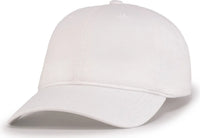 Pacific Headwear V57 Blank Vintage Buckle Strap Adjustable Cap - White - White / OS