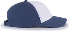 Pacific Headwear V57 Blank Vintage Buckle Strap Adjustable Cap - White Royal Royal - White Royal / OS