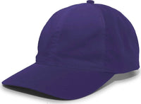Pacific Headwear V57 Vintage Cotton Buckle Back Cap - Purple - Purple / 7’’ - 7 7/8’’
