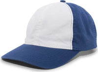 Pacific Headwear V57 Vintage Cotton Buckle Back Cap - Royal White - Royal White / 7’’ - 7 7/8’’