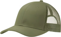 Port Authority C112 Snapback Trucker Cap - Olive Drab Green - Olive / One Size Fits Most