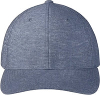 Port Authority C301 Flexfit 110 Performance Snapback Cap - Heather True Navy - Navy / One Size Fits Most