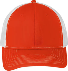 Port Authority C402 Snapback Trucker Cap - Orange White - Orange/ White / Adult OSFA