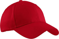 Port Authority C608 Easy Care Cap - Red - Red / One Size Fits Most