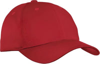 Port Authority C800 Fine Twill Cap - Red - Red / One Size Fits Most