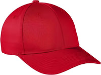 Port Authority C801 Snapback Fine Twill Cap - Red - Red / One Size Fits Most