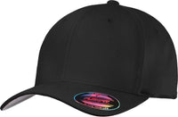 Port Authority C813 Flexfit Cotton Twill Cap - Black - Black / 7’’ - 7 3/8’’